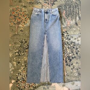 GRLFRND Classic Blue Denim Skirt